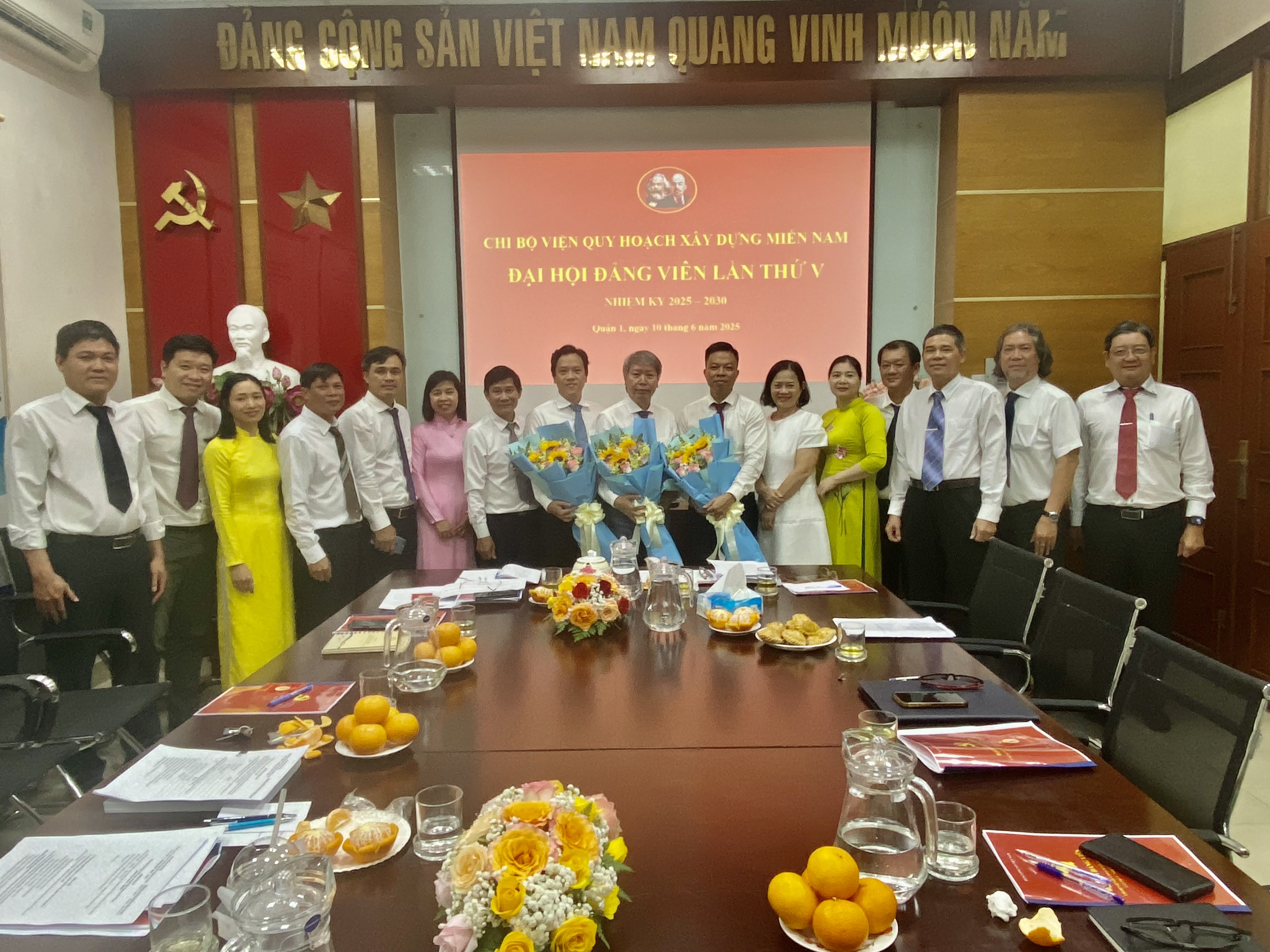 ĐẠI HỘI CHI BỘ VIỆN QUY HOẠCH XÂY DỰNG MIỀN NAM NHIỆM KỲ 2025-2030